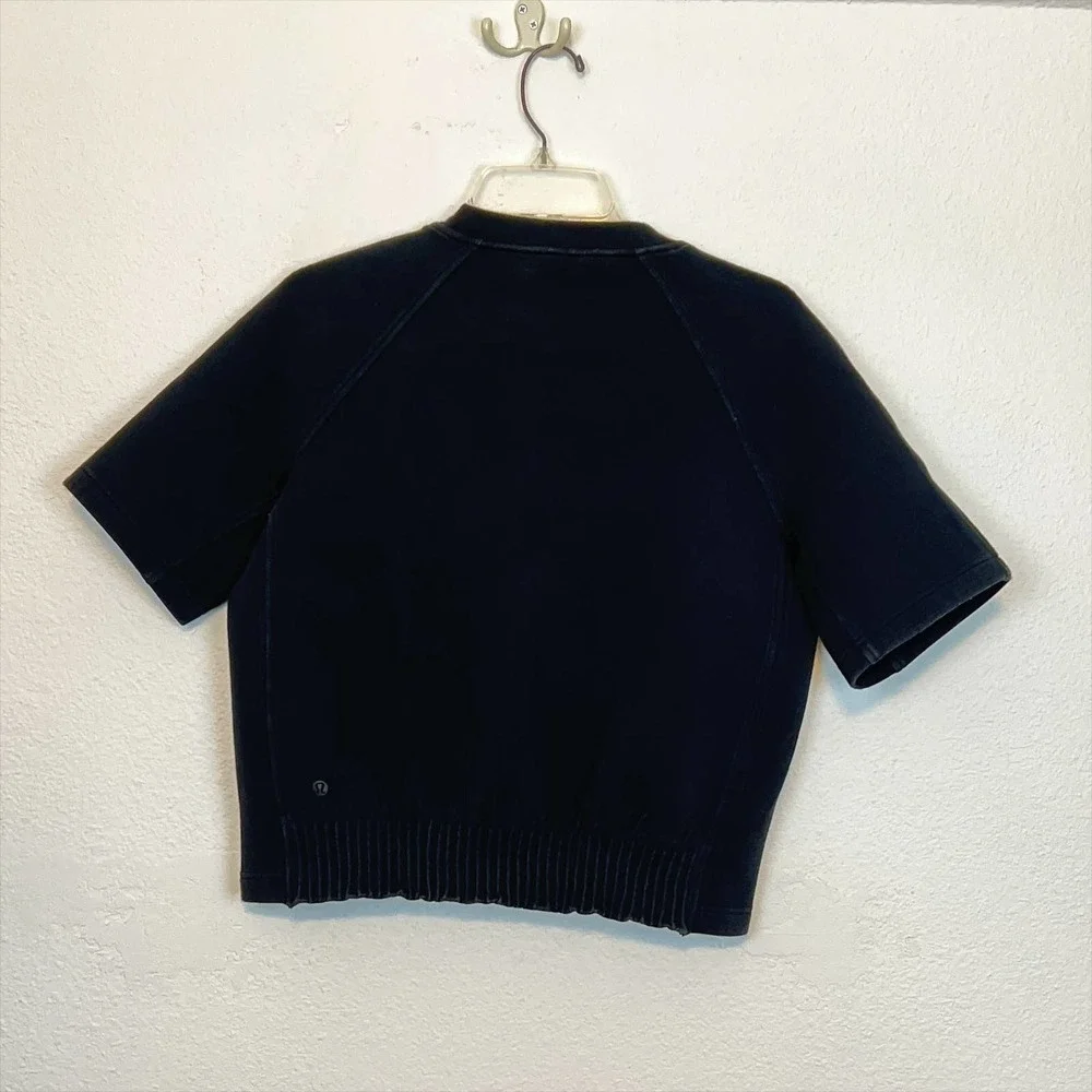Lululemon NTS Cropped Short Sleeve Black 12 XL - Picture 4 of 9
